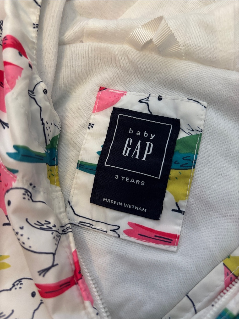 baby GAP windbreaker bird print - Picture 2 of 8
